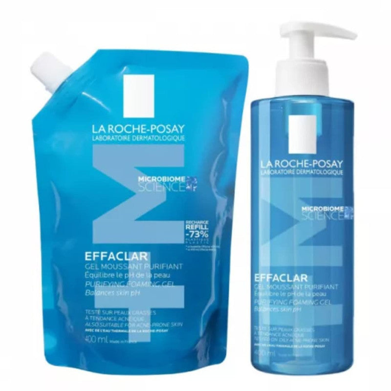 La Roche-Posay Pack Effaclar Gel de Limpeza 400ml+400ml