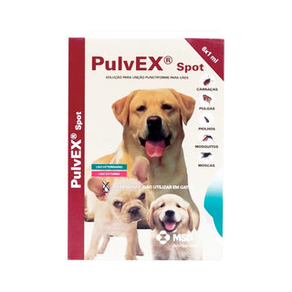 Pulvex Spot Cão Solução para Unção Punctiforme 715mg/ml 1ml 6 Pipetas