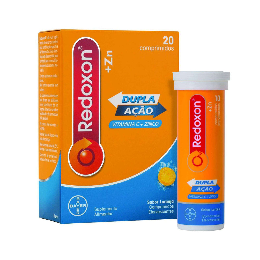 Redoxon +Zn Sabor Laranja - 20 comprimidos efervescentes