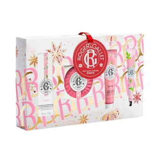 Roger & Gallet Coffret Rose Água Perfumada 30ml + Sabonete 100g Oferta Leite Corpo 50ml + Creme de Mãos 30ml