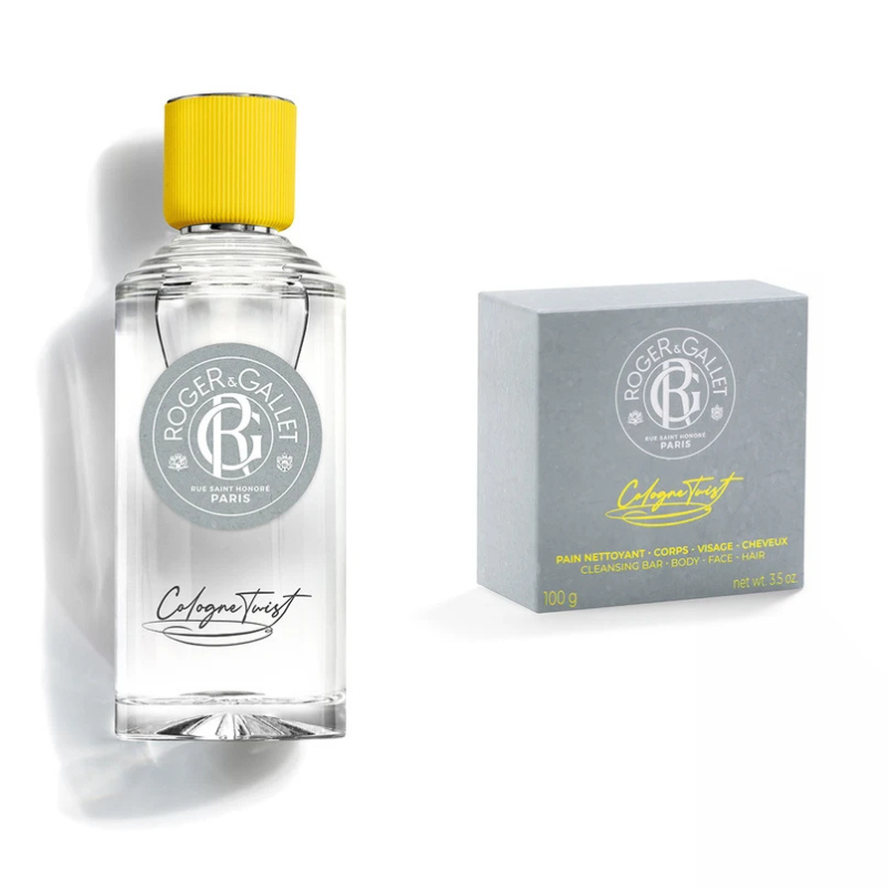 Roger & Gallet Coffret Cologne Twist Água de Colónia 100ml + Barra de Limpeza 100g