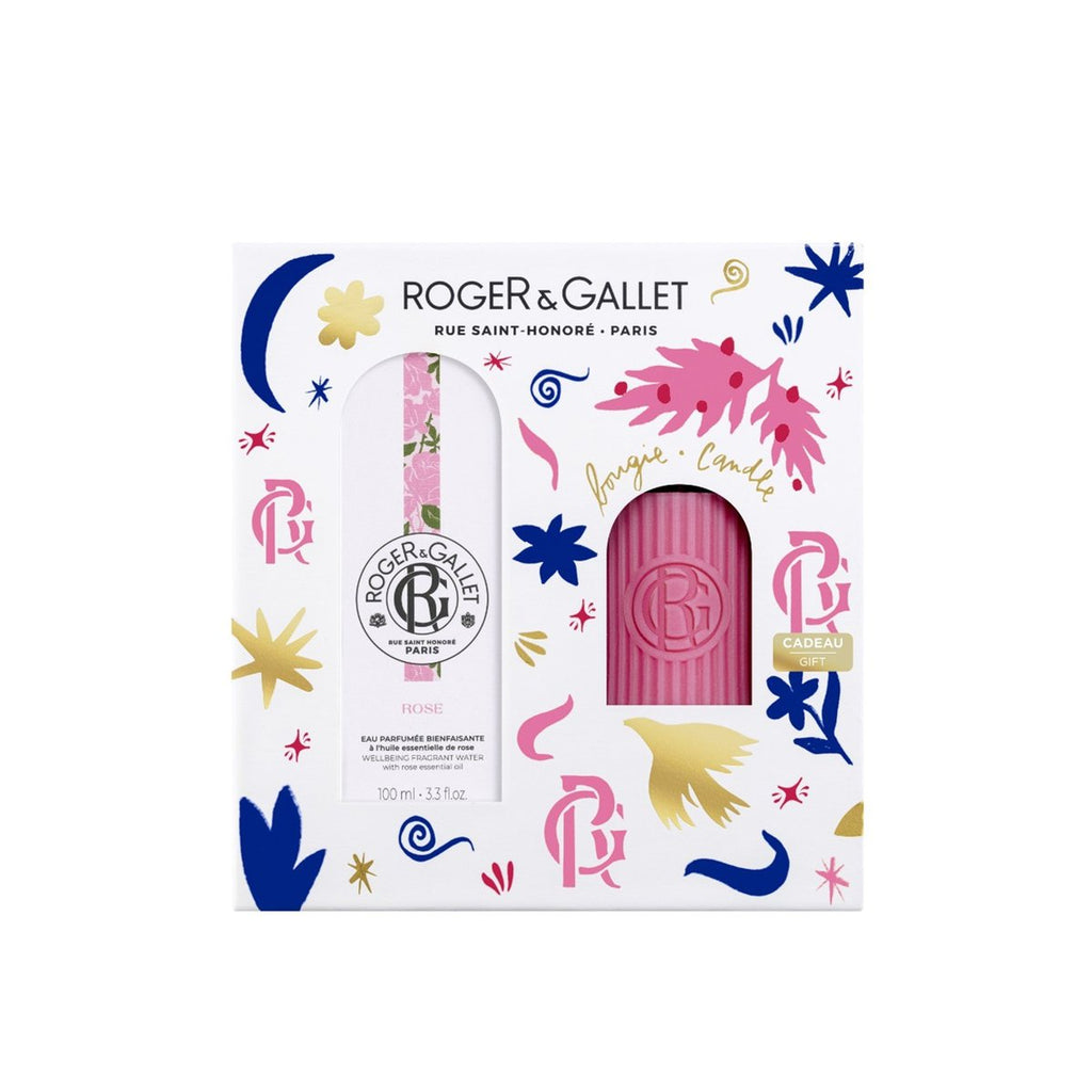 Roger & Gallet Coffret Rose Água Perfumada 100ml + Vela