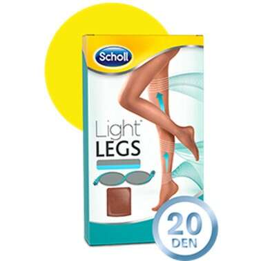 Scholl Pernas Leves Collants Densidade 20 Tamanho L