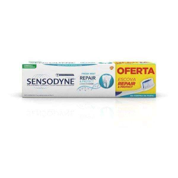 Sensodyne Repair & Protect Extra Fresh Pasta Com Oferta De Escova Dentes