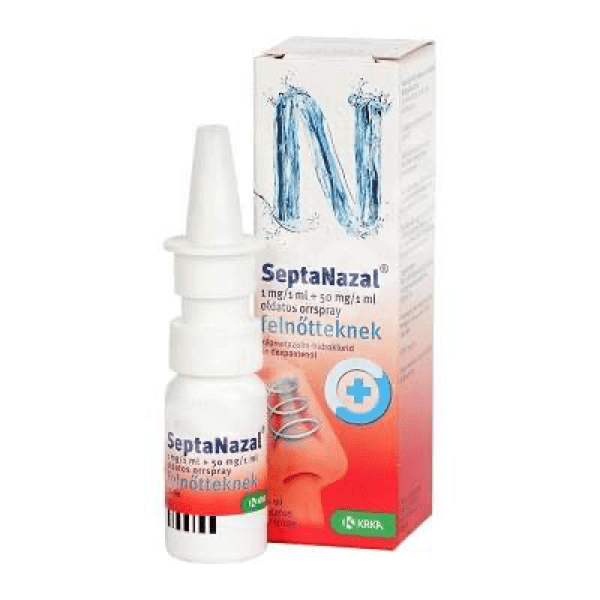 Septanazal (10ml), 0,5/50 Mg/ml x 1 Solução Pulv Nasal