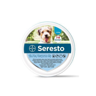 Seresto Coleira Cão até 8Kg 1,25g+0,56g