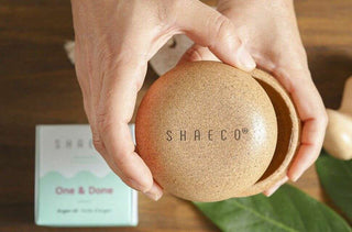 Shaeco Caixa Redonda de Cortiça Pebble