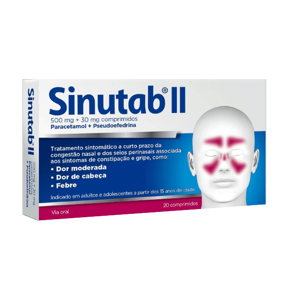 Sinutab II 500/30 Mg 20 Comprimidos