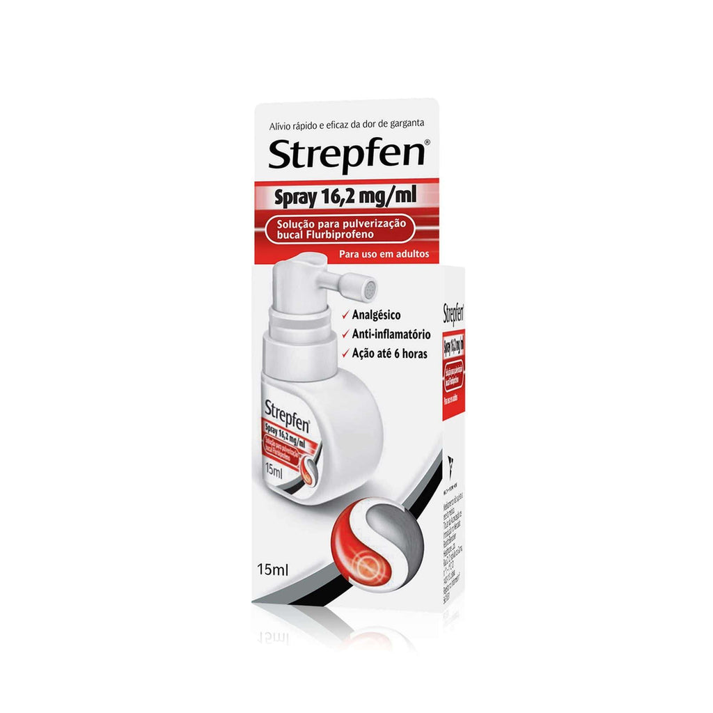 Strepfen Spray Mel E Limão , 16.2 Mg/ml Frasco 15 ml Solução Pulverização Bucal
