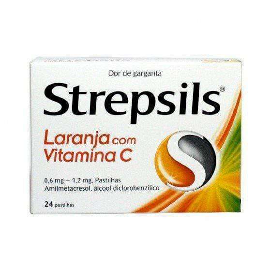 Strepsils Laranja Com Vitamina C, 1,2/0,6 Mg x 36 Pastilhas