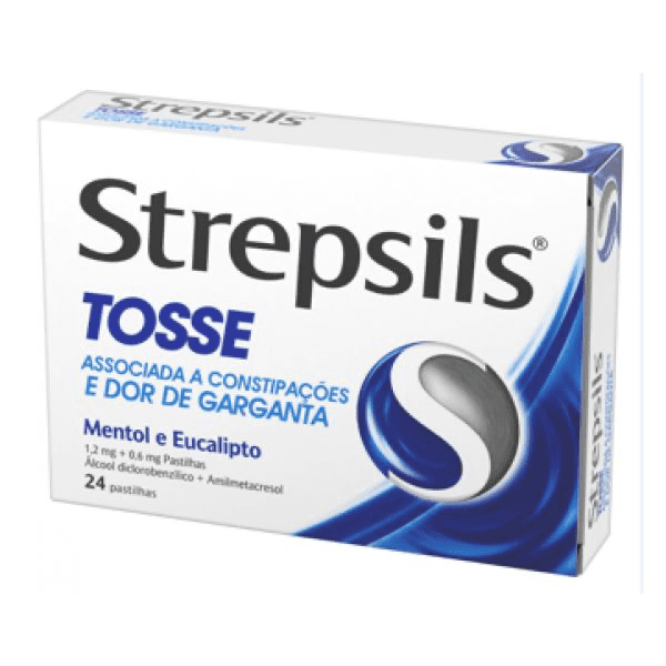 Strepsils Tosse, 1,2/0,6 Mg x 24 Pastilhas