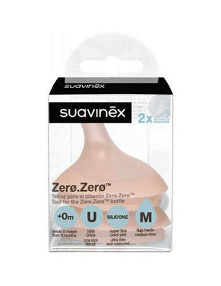 Suavinex Zero Zero Tetina Silicone M - 2 Unidades