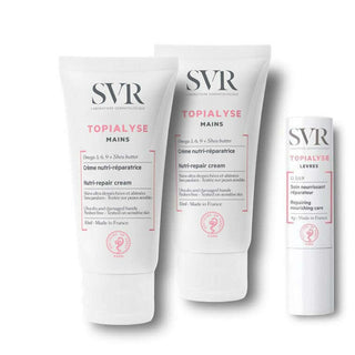 SVR Pack Topialyse Creme Mãos 50ML x2 + Oferta Stick Labial Vegetal