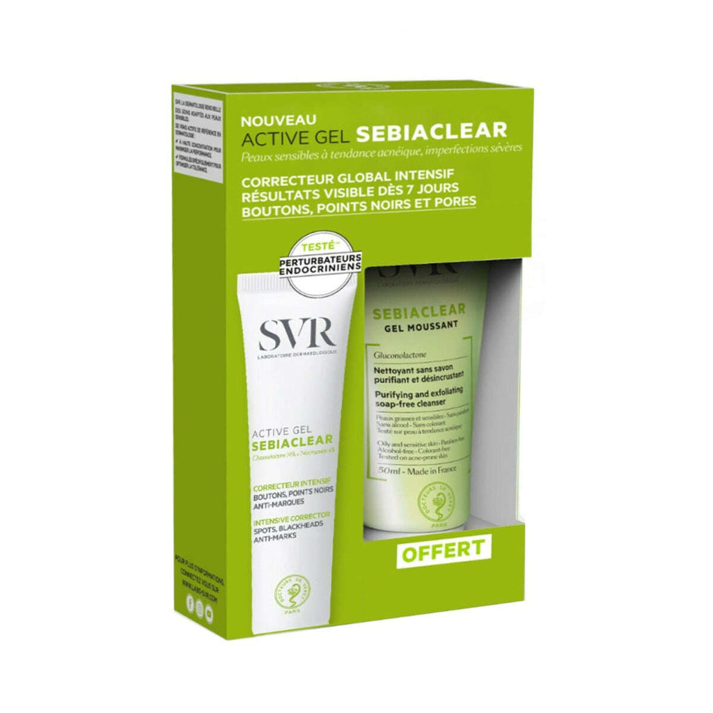 SVR Sebiaclear Duo Active Gel 40ml + Gel Moussant 55ml