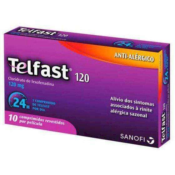 Telfast 120 Mg 10 Comprimidos Revestidos