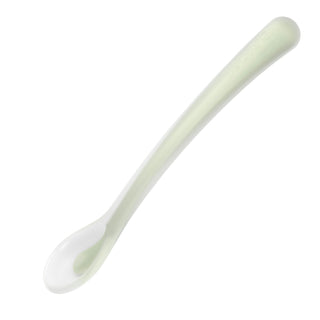 Cuchara de silicona verde Suavinex +4m