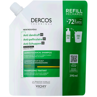 Vichy Dercos Technique Ecorefill Recarga Champô Anticaspa DS - Cabelo Seco 390ml