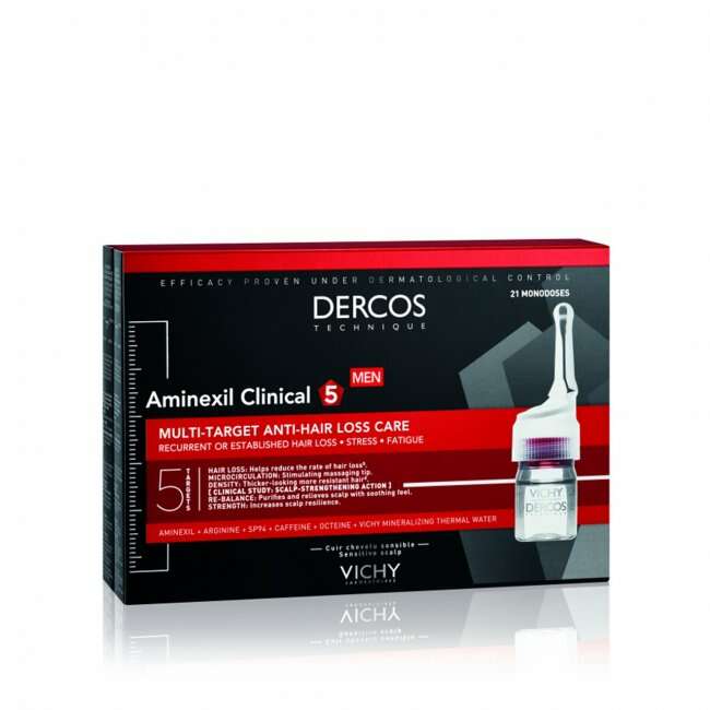Vichy Dercos Aminexil Clinical 5 - Homem 21 Ampolas