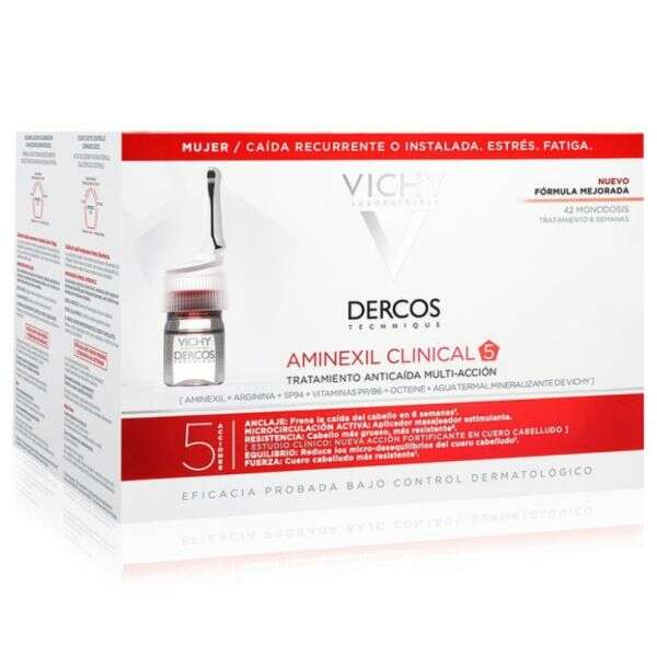 Vichy Dercos Aminexil Clinical 5 - Mulher 42 ampolas