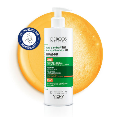 Vichy Dercos Champô Condicionador Anti-caspa 2 em 1 390ml