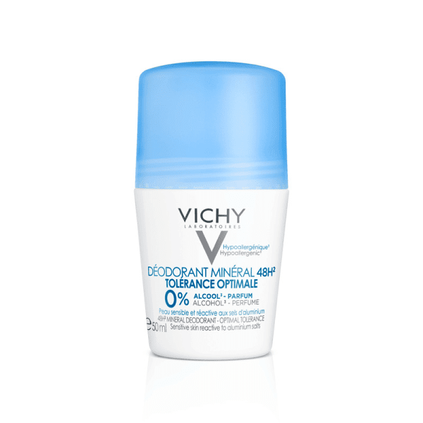 Vichy Desodorizante Roll-On Mineral Tolerância Ótima 50ml