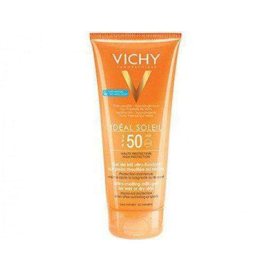 Vichy Ideal Soleil Leite-Gel Ultrafundente Com Wet Technology Para Pele Molhada Ou Seca Fps50 200ml