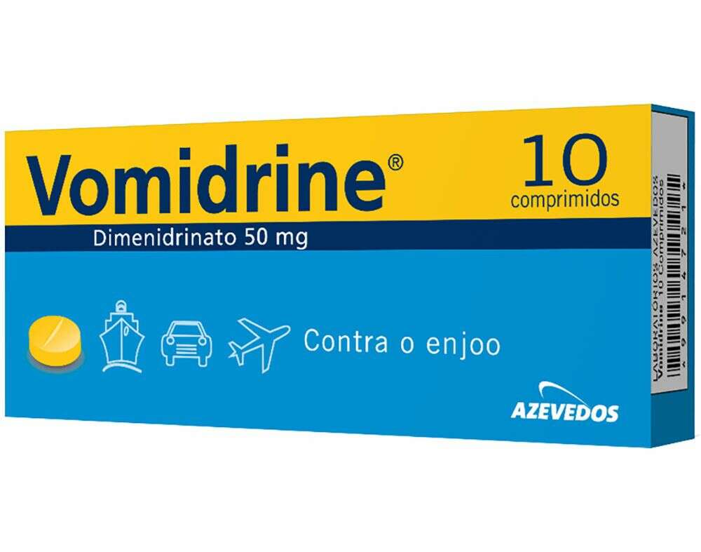 Vomidrine 50mg - 10 Comprimidos