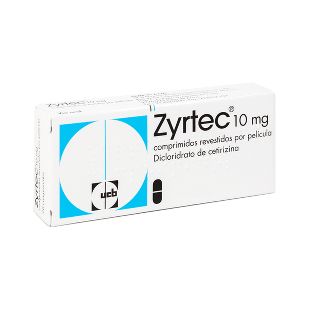 Zyrtec 10mg - 20 Comprimidos Revestidos